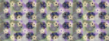 Güzel tasarım. Noel için tatil tasarımı, yeni yıl moda baskıları. Kar tanelerinin soyut arkaplanlı Noel arkaplanı. Raster illüstrasyonu. Gri, nötr ve mor kar taneleri.