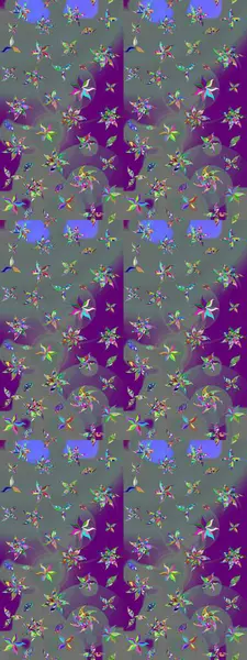 Tarafsız renklerde yaz çiçekleri. Raster illüstrasyonu. Raster deseni. Küçük çiçekte sevimli çiçek deseni var..