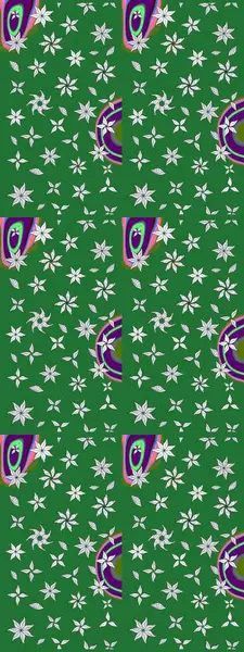 Bahar çiçekleriyle güzel bir çiçek deseni çizmişsin. Raster illüstrasyonu. Güzel kumaş deseni.