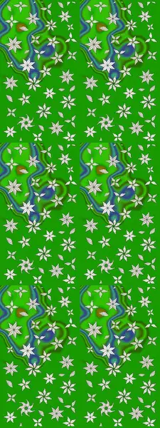 Yeşil renkli çiçekler. Elle boyanmış suluboya resim çizimi çiçekler ve bitkiler.