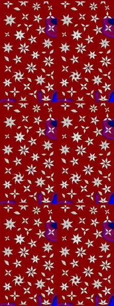 Kırmızı renkte çiçekler. Güzel çiçek deseni. Düz Çiçek Elementleri Tasarımı. Renkli Bahar Teması çizim şablonu.