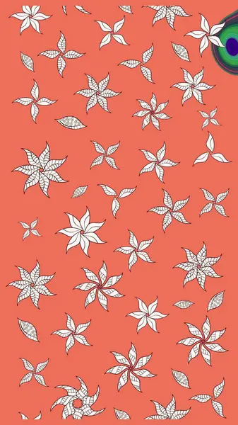 Paketleme, tekstil, duvar kâğıdı için çiçek eskizi. Klasik çiçek desenli. Yumuşak fayans. Raster 'ın taze dokusu. Yumuşak pamuk tasarımı.