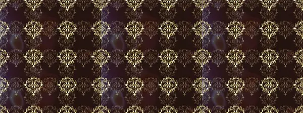 Kusursuz klasik altın desen. Raster geleneksel oryantasyon süsü. Kahverengi, mor ve bej renklerdeki altın desenli altın elementler.