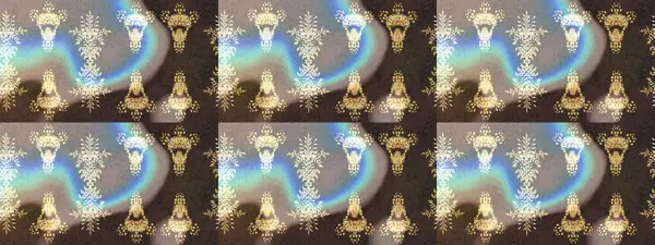 Raster deseni. Çiçekli çiçek deseni, suluboya. Küçük çiçekte güzel bir çiçek deseni..