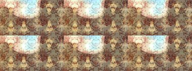 Raster illüstrasyonu. Kar taneleriyle bej, nötr ve kahverengi renkler. Raster Noel soyut renkli arkaplan ve tatlı kar tanesi.