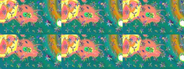 Tekstil, kumaş, kapaklar, duvar kağıtları, baskı, naylon, koleksiyon defteri, örgü, dekupaj için güzel bir eskiz. Küçük mavi çiçeklerle oldukça eski bir besin torbası deseni.