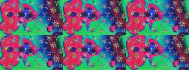 Tekstil ve kapak tasarımı için mükemmel. Renkli mavi çizim kalıbı. Elle çizilmiş sonbahar çiçeği deseni. Doodle tarzı. Mavi renkte çiçekler.