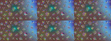 Nazik romantik baskı. Tatil havası. Raster güzel bir çiçek deseni çizmiş. Bahar mevsimi.