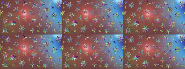 Hediye ambalaj kağıdı, tebrik kartları, posterler ve pankart tasarımı. Kahverengi renkli çiçekler. Raster düz çiçek çizim deseni.