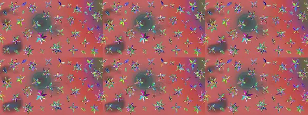 Nazik, yaz çiçekleri pembe renklerde. Raster illüstrasyonu. Raster çiçek desenli ve çiçekli..