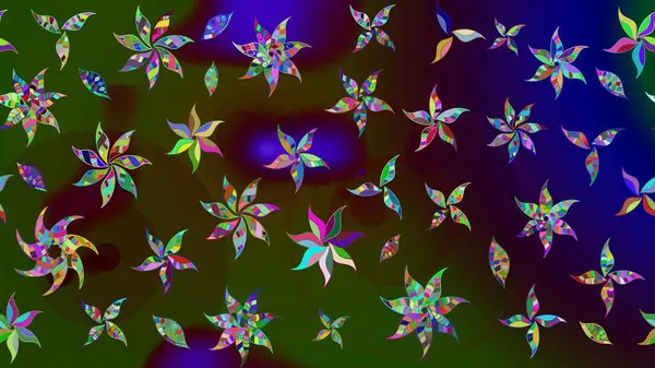 Küçük çiçekte güzel bir desen var. Raster deseni. - Kahverengi çiçekler. Çiçek arkaplan. Doğa. Çiçek kolajı. Çiçek bileşimi.