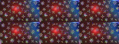 Raster illüstrasyonu. Kahverengi renkli güzel bir tekstil. Suluboya çiçekli çiçek deseni.