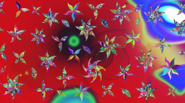 Suluboya etkisi. Botanik çizim kalıbı. Organik elementler. Raster deseni.