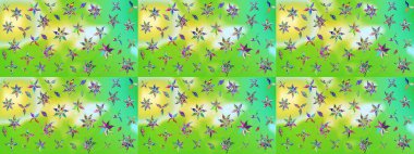 Eskiz arkaplan modeli. Suluboya, elle çizilmiş. Vadinin yeşil renkli çiçekleri. Raster - stok.