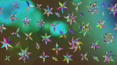 Suluboya, elle çizilmiş. Vadinin yeşil renkli çiçekleri. Eskiz arkaplan modeli. Raster - stok.