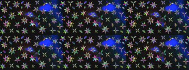 Çiçek desenli eskiz. Renkli Bahar Teması eskiz kalıbı. Gri renkli çiçekler. Düz Çiçek Elementleri Tasarım Raster illüstrasyonu.