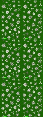 Çiçekli karalama şeklinde Raster çiçek deseni. Nazik, narin çiçek arkaplanı. Yeşil renkte çiçekler.