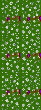 Desen, çizim, çiçek sınırı. Çiçek çelengi. Güzel, parlak, pürüzsüz kumaş, tuval. Kıvırcık, parlak örgü. Eski moda arka plan. Raster illüstrasyonu.