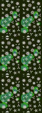 Fantezi çiçekli eskiz deseni, doğal duvar kağıdı, çiçek desenli kıvrım çizimi. Paisley el çizimi elementler. Ev dekoru.