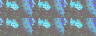 Nazik, narin çiçek arkaplanı. Gri renkli çiçekler. Raster çiçek desenli ve çiçekli..