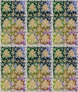 Klasik çiçek dokusu. Raster illüstrasyonu. Kart, duvar kağıdı, ambalaj ve tekstil için klasik tasarım. Eskiz kalıbı altın elementler. Gri renkli Royal retro. Altın şablon.