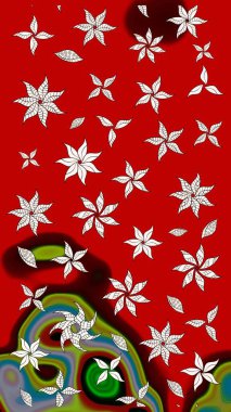 Eski usul küçük çiçekli şirin bir eskiz deseni. Moda arka planında parlak buketler. Kumaş, duvar kağıdı ve kağıt üzerine baskı yapmak için gelişen arka plan. Raster illüstrasyonu.