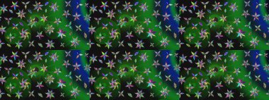 Anti-stres için soyut örnek sayfası. Yeşil renklerde. Raster illüstrasyonu.