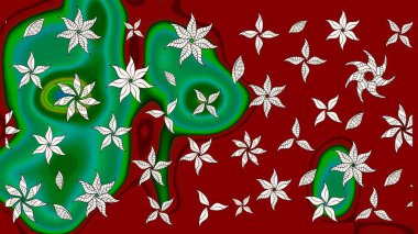 Sketch Floral Pattern in Raster illustration. Fancy fabric pattern. Colour Spring Theme sketch pattern Background. Flat Flower Elements Design.