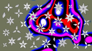 Suluboya desenli çiçek deseni. Dekorasyon ve tasarım için güzel bir desen. Moda baskısı. Çiçeğin suluboya çizimlerinin mükemmel deseni. Ayarlanmış.