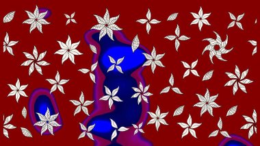 Çizim çiçek deseni duvar kağıdı, web sitesi arka planı, ambalaj kağıdı, davetiye, broşür, afiş veya web sitesi için kullanılabilir. El çizimi Raster çizimi. Parlak elementlerin.