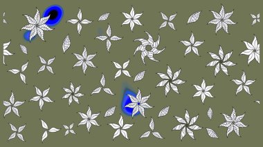 Çiçek arkaplan. Çizim raster deseni. Güzel kumaş deseni.
