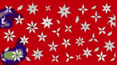 Çiçek arkaplanlı soyut zarafet eskiz deseni. Raster Güzel kumaş deseni.