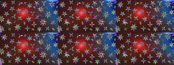 Raster illüstrasyonu. Kahverengi renkli güzel bir tekstil. Suluboya çiçekli çiçek deseni.