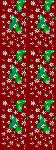 Kırmızı renkte etnik çiçeklerle süslenmiş zarif bir eskiz şekli. Raster Çiçek İllüstrasyonu güzel tekstil..