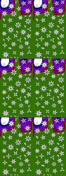 Gömlek, arka plan modelini çiz. Yeşil renkli çiçekler. Tropik çiçekler.