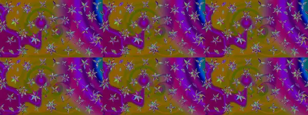 Raster deseni. Yumuşak, bahar çiçekleri mor renklerde. Raster illüstrasyonu. Patlayan çiçekler soyut yerleştirilmiş.