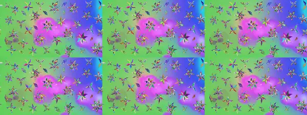 Karalama çiçekleri çizim kalıbı. Sanat, çiçeklere ilham verir ve arka plan bırakır. Yeşil el çizimi desen. Raster deseni.