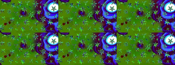 Oldukça eski bir besin torbası deseni, küçük yeşil renkte, çiçekler. Tekstil, kumaş, kapaklar, duvar kağıtları, baskı, naylon, koleksiyon defteri, örgü, dekupaj için güzel bir eskiz. Millefleurlar.