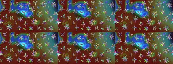 Kahverengi renkli çiçekler. Düz Çiçek Elementleri Tasarımı. Renkli Yaz Temalı eskiz kalıbı. Sevimli çiçek raster deseni.