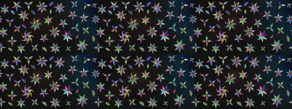 Kumaş, duvar kağıdı ve kağıt üzerine baskı yapmak için gelişen arka plan. Eski usul küçük çiçekli şirin bir eskiz deseni. Raster illüstrasyonu. Moda arka planında parlak buketler.