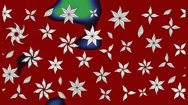 Klasik çiçek desenli. Paketleme, tekstil, duvar kâğıdı için çiçek eskizi. Yumuşak fayans. Raster 'ın taze dokusu. Yumuşak pamuk tasarımı.