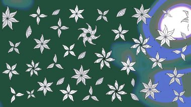 Sketch Floral Pattern in Raster illustration. Fancy fabric pattern. Colour Spring Theme sketch pattern Background. Flat Flower Elements Design.