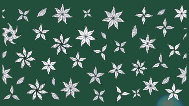 Şekil verilmiş çiçeklerle eskiz deseni. Süslü zentangle çizim dokusu, soyut çiçeklerle süslenmiş. Çiçek deseni duvar kağıdı, şablon dolguları ve web sayfası arkaplanı için kullanılabilir.