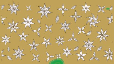 Çiçekli yumuşak bir eskiz şekli. Raster çiçekleri klasik tarzda çizilmiş. Nazikçe, sarı renkte bahar çiçekleri. Raster illüstrasyonu.