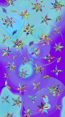 Etnik Mandala süsü. Kızılderili desenli desenli desenli şal deseni. Raster Henna dövme stili. Tekstil, tebrik kartı, boyama kitabı, telefon kılıfı baskısı için kullanılabilir.