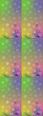 Çiçekli güzel suluboya desen. Raster illüstrasyonu. Tarafsız renklerde.