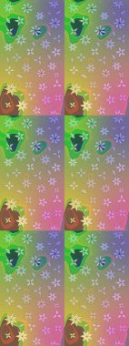 Çiçekli karalama şeklinde Raster çiçek deseni. Nazik, narin çiçek arkaplanı. Tarafsız renklerde çiçekler.