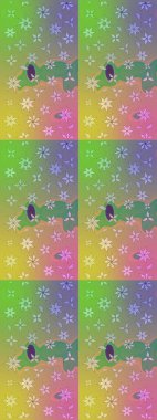 Çiçek arkaplan. - Yeşil çiçekler. Çiçek kolajı. Çiçek kompozisyonu. Doğa. Raster deseni. Küçük çiçekte güzel desen var..