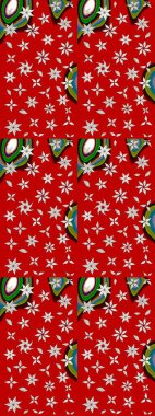 Çiçek kırmızısı eskiz deseni. Raster çiçek izi. Klasik taslak çizimi. Raster Yumuşak kumaş deseni.