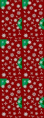 Çiçek desenli eskiz. Kırmızı renkte çiçekler. Renkli Bahar Teması eskiz kalıbı. Düz Çiçek Elementleri Tasarım Raster illüstrasyonu.